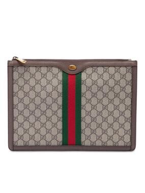 Gucci Gg Supreme Web Ophidia Clutch #347876G62B
